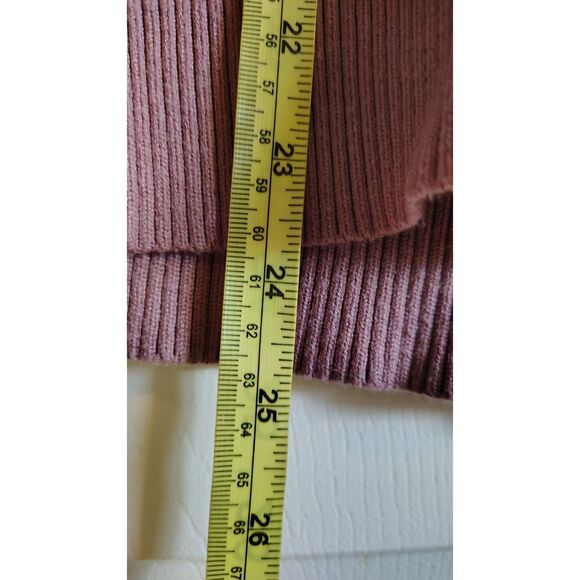 Tahari Women's Pink and Black Plaid Mock neck sweater - Picture 6 of 6